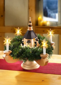 Adventsleuchter aus Holz