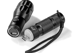 Akkubetriebene Taschenlampe