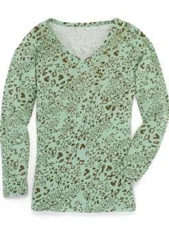 Allover gemustertes Shirt in 2 Farben