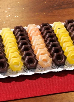 Ananas- und Orangengelee-Sterne