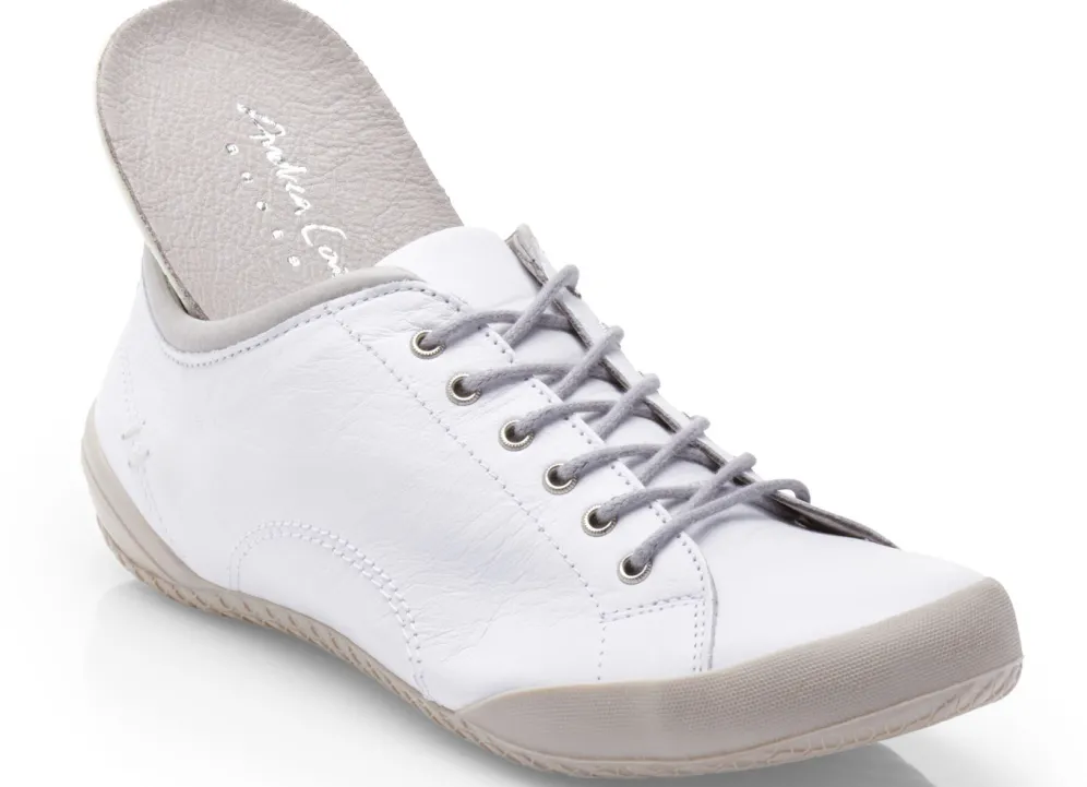 Andrea Conti, klassische Damen-Schnürschuhe, mit herausnehmbarem Lederfußbett