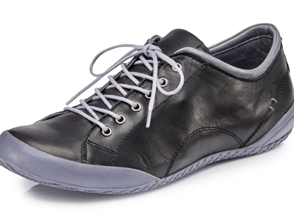 Andrea Conti, klassische Damen-Schnürschuhe, mit herausnehmbarem Lederfußbett