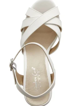 Andrea Conti Riemchen-Sandalette mit verdecktem Gummizug