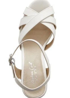 Andrea Conti Riemchen-Sandalette mit verdecktem Gummizug