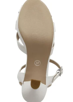 Andrea Conti Riemchen-Sandalette mit verdecktem Gummizug