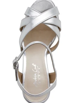 Andrea Conti Riemchen-Sandalette mit verdecktem Gummizug