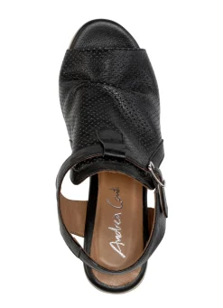 Andrea Conti Sandalette mit Zier-Perforation