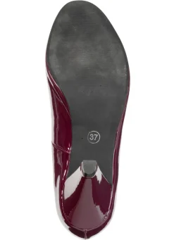 Andrea Conti, schicke Damen-Pumps, aus glänzendem Lackmaterial