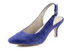 Andrea Conti Sling-Pumps aus weichem Samt-Chevreauleder