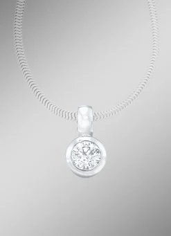 Anhänger aus Weißgold mit Brillant