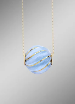 Anhänger mit echt Aquamarin