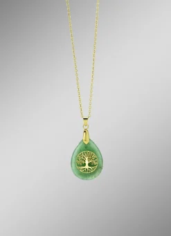 Anhänger mit echt Aventurin