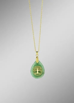 Anhänger mit echt Aventurin