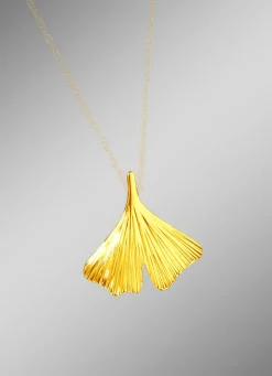 Anhänger mit Ginkgoblatt