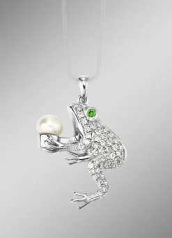 Anhänger mit Süßwasser-Zuchtperle und Zirkonia