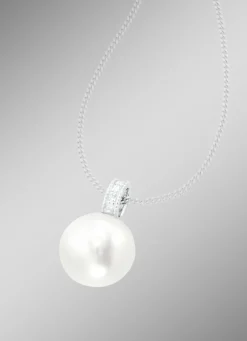 Anhänger mit Süßwasser-Zuchtperle und Brillanten