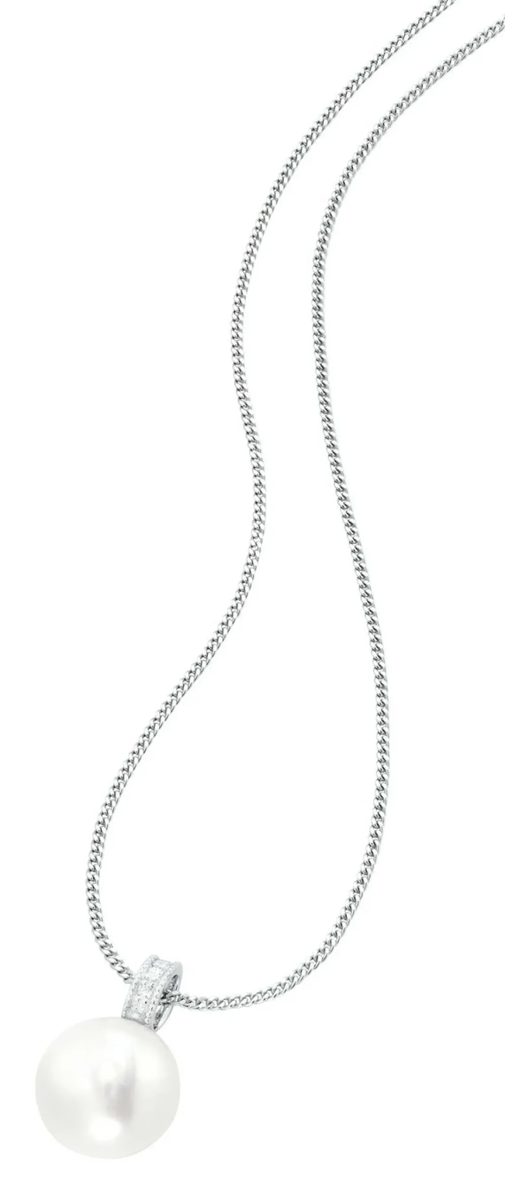 Anhänger mit Süßwasser-Zuchtperle und Brillanten