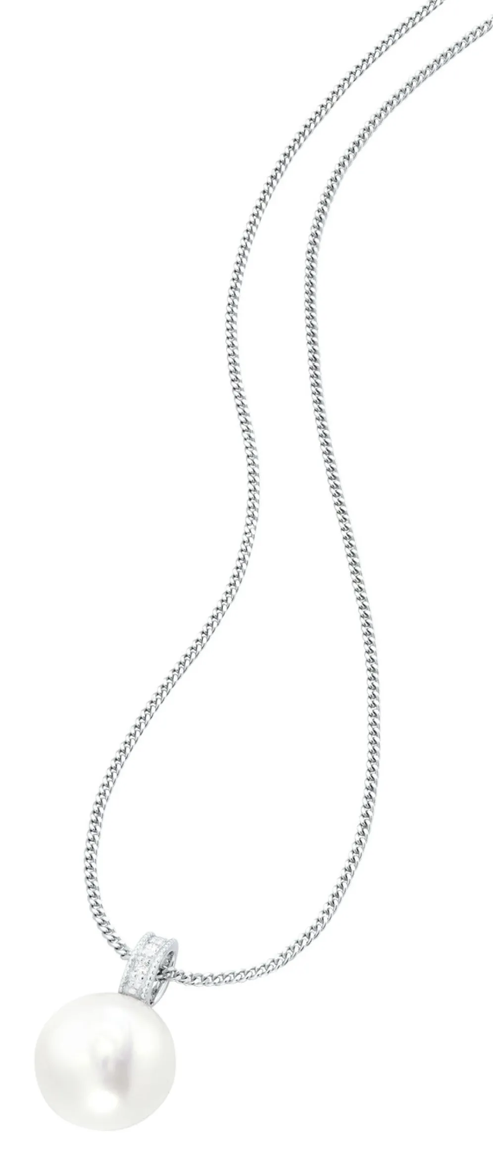 Anhänger mit Süßwasser-Zuchtperle und Brillanten