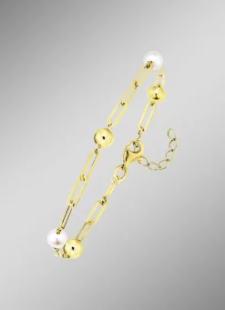 Armband aus Gold mit Süßwasser-Zuchtperlen