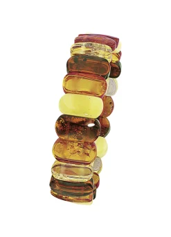 Armband, echte bunte Naturbernsteine