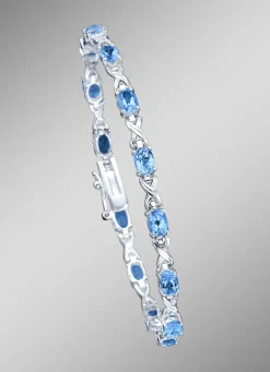 Armband mit echten Blautopasen