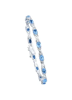 Armband mit echten Blautopasen