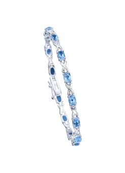 Armband mit echten Blautopasen