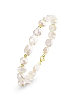 Armband mit SW-Zuchtperlen und Keshi-Perlen