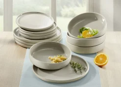 Arte Viva 12-teiliges Tafel-Service aus Markensteinzeug