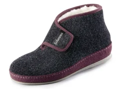 Atmungsaktive Damen-Hausschuhe, mit Klettverschluss