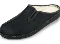 Atmungsaktive Herren-Hausschuhe, mit Schurwolle