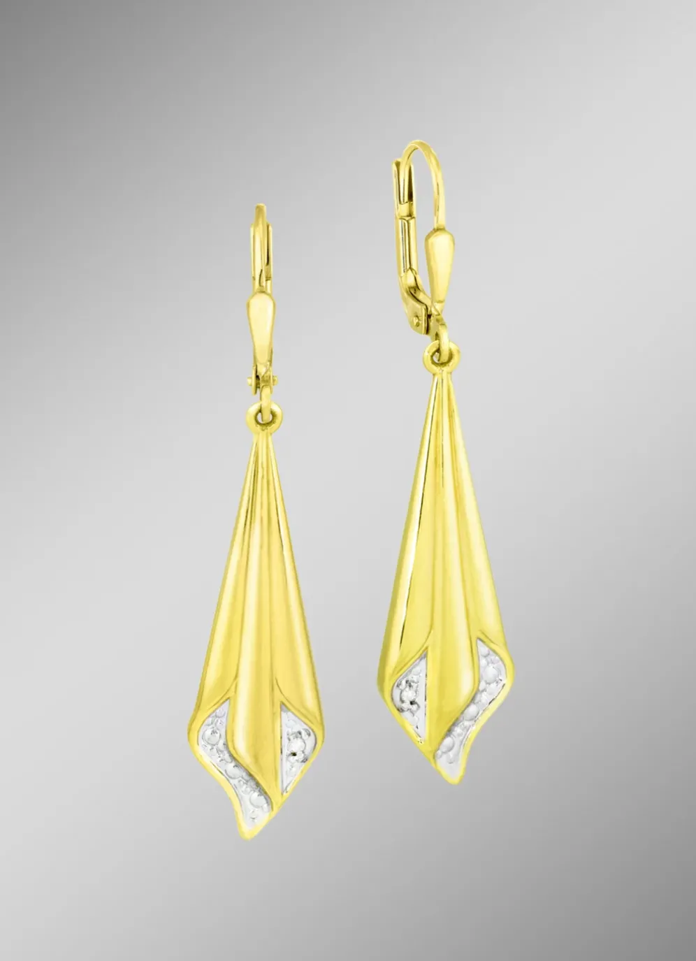 Attraktive Ohrringe in Bicolor