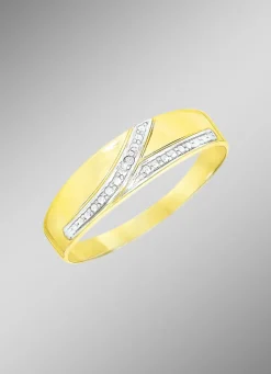 Attraktiver Damenring in Bicolor