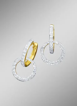 Außergewöhnliche Klappcreolen mit Diamanten