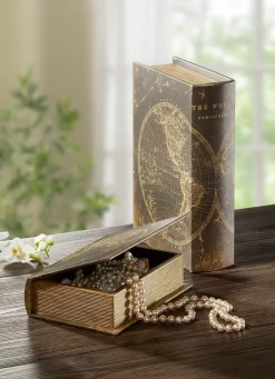 Aufbewahrungsbox Buch, 2er-Set