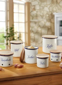 Aufbewahrungsdosen aus widerstandsfähiger Stahl-Emaille