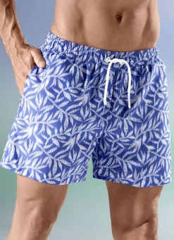 Badeshorts, allover dessiniert, Microfaser
