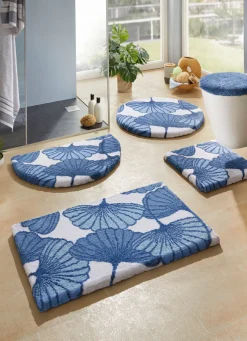 Badgarnitur mit Ginkgoblätter-Motiv