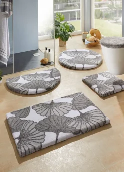 Badgarnitur mit Ginkgoblätter-Motiv