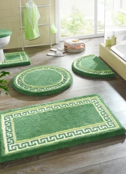 Badgarnitur mit Mäander-Bordüre