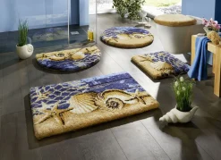 Badgarnitur mit rutschhemmender Rückseite