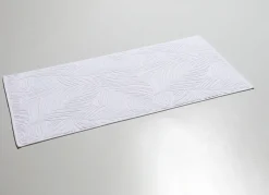 Barfußweicher Badteppich mit natürlichem Blätter-Dessin