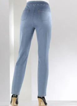 Bauchweg-Jeans in Schlupfform