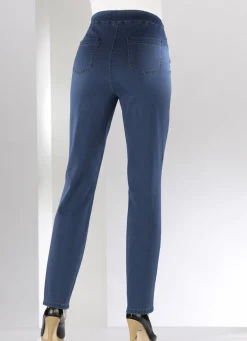 Bauchweg-Jeans in Schlupfform