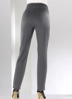 Bauchweg-Jeans in Schlupfform