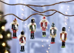 Baumhänger aus Holz, 6er-Set