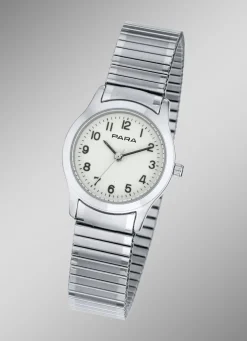 Bei Nacht leuchtende Para-Quartz-Damenuhr