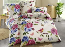 Beidseitig bedruckte Bettwäsche-Garnitur von Florella