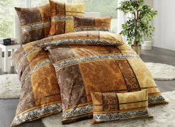 Beidseitig bedruckte Bettwäsche-Garnitur