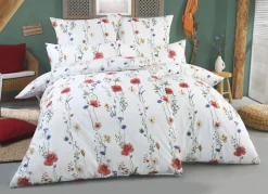 Beidseitig bedruckte Bettwäsche-Garnitur